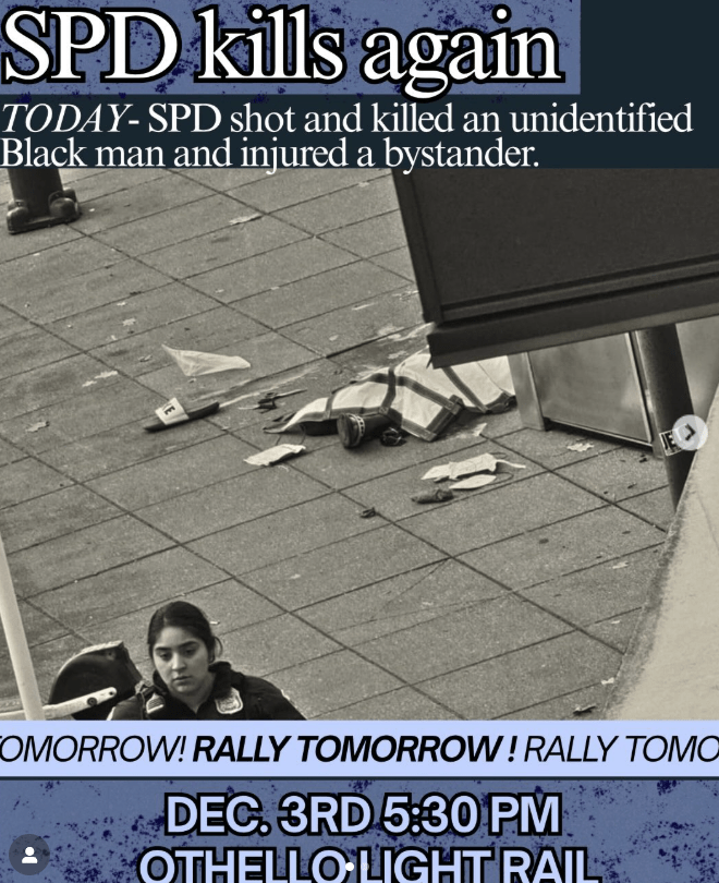 Seattle Police fire 24 bullets, killing unidentified Black man in South&nbsp;Seattle