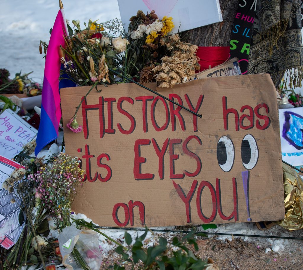 History will not call you innocent because you closed your&nbsp;eyes