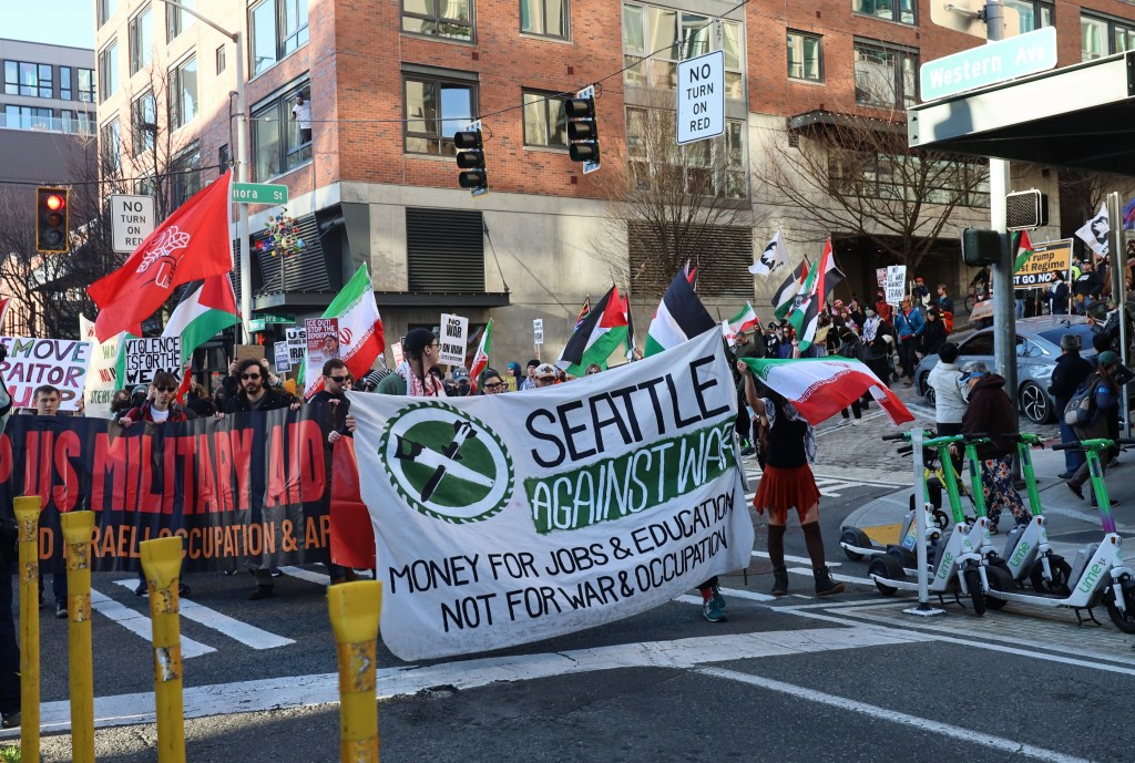 Anti-war activists to protest 200 days of war on Iran at Pike Place Market and announce new&nbsp;campaign