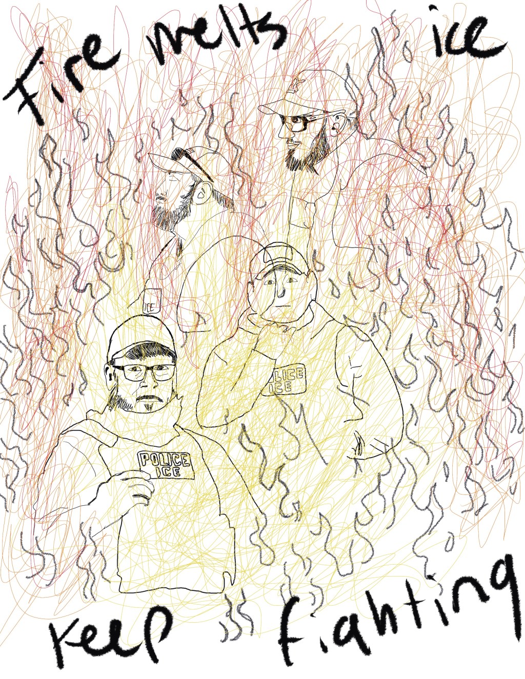 Fire melts ICE– keep&nbsp;fighting