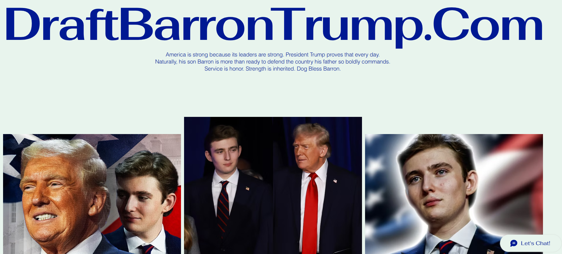 Society growingly determined to send Barron Trump into War on&nbsp;Iran