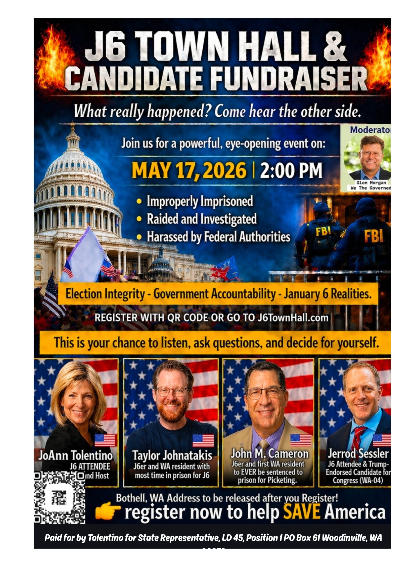 WA J6ers, including those running for elected office, to host insurrection propaganda event on May 17