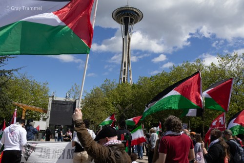 The catastrophe continues: Seattle protest to Pike Place Market brings attention to Nakba&nbsp;anniversary