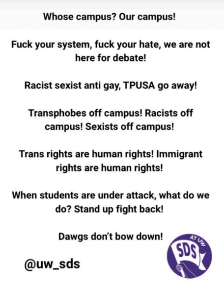 Chants from May 13 UW rally
