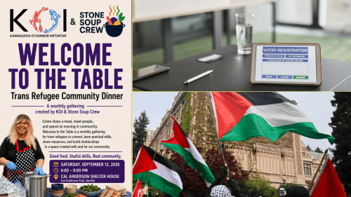 Weekly round-up Sept. 8-14: New monthly meet-up for Trans refugees, Juniper Blessing update, how WA is protecting&nbsp;elections